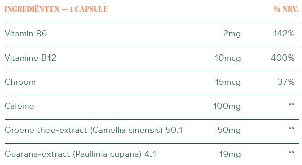 Fitify Capsules Ingrediënten
